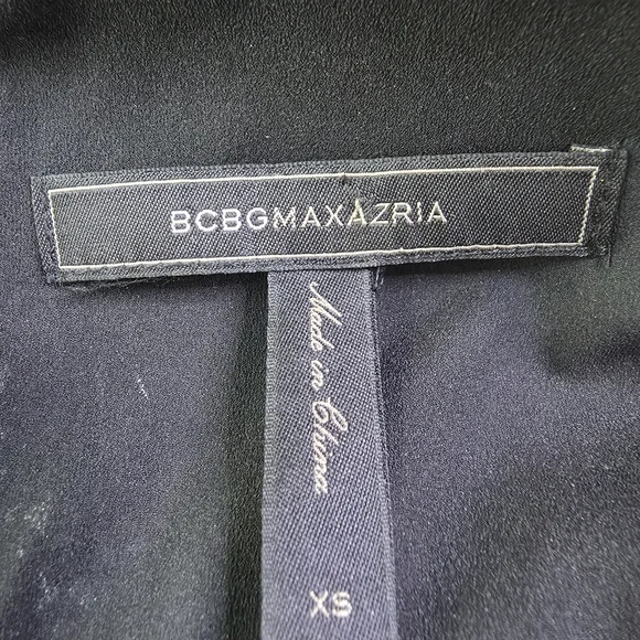 BCBGMAXAZRIA Reeve Sequin V-Neck Cocktail Dress Cobalt Blue XS - Picture 3 of 12